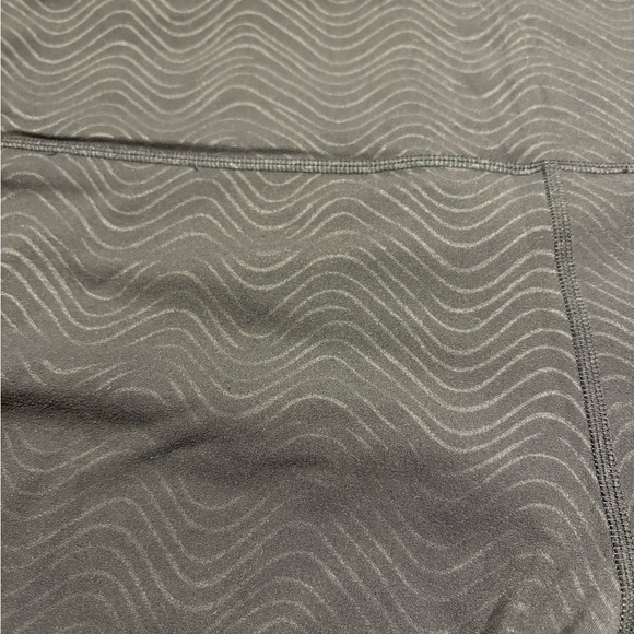 Lululemon Align High-Rise Pant 25" Aqueous Emboss Black Size 16 - Picture 5 of 10